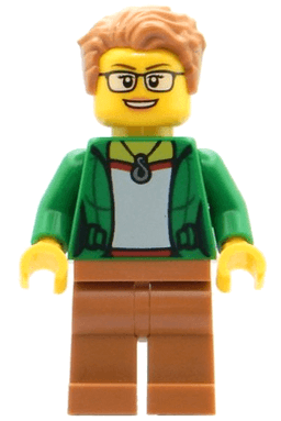 Space Observer - Female, Green Jacket, Medium Nougat Legs