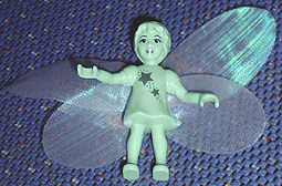 Belville Fairy (Millimy) - Medium Green with Stars Pattern, Wings, Bow