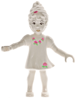 Belville Fairy (Millimy) - White with Flowers Pattern (4129897)