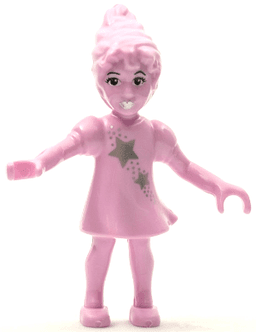 Belville Fairy - Bright Pink with Stars Pattern (4284958)