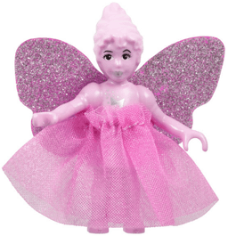 Belville Fairy - Bright Pink with Stars Pattern, Skirt with Wings