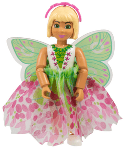 Belville Female, Child Girl (Josephine) - White Top with Flowers and Leaves Pattern, Very Light Orange Hair, White Shoes, Skirt with Wings, Hairband