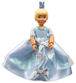 Belville Female, Child Girl (Princess Elena) - White Shorts, Light Blue Top with Flowers and Bird Pattern, Very Light Orange Hair, White Shoes, Skirt, Crown