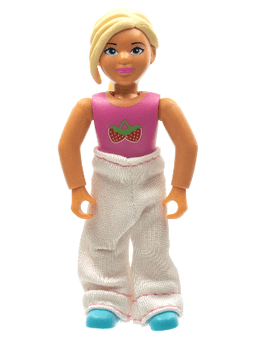 Belville Female - Light Yellow Hair, Pink Shirt with Strawberries Pattern, Pants