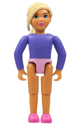 Belville Female, Child Girl - Dark Purple Top, Light Yellow Hair, Dark Pink Shoes (4499750)