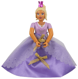 Belville Female, Adult Woman (Queen) - Clikits Lavender Top, Light Yellow Hair, Pink Shoes, Skirt, Crown