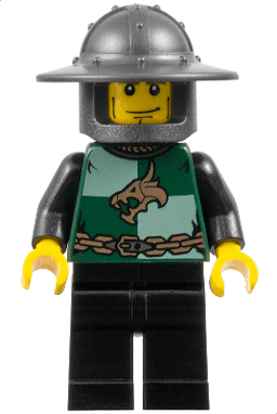 Kingdoms - Dragon Knight Quarters, Helmet with Broad Brim, Vertical Cheek Lines