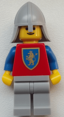 Crusader Lion - Light Bluish Gray Legs, Light Bluish Gray Neck-Protector (Reissue)