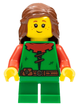 Forest Girl - Red, Long Hair