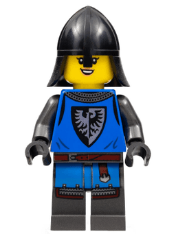 Black Falcon - Female, Pearl Dark Gray Detailed Legs, Black Neck Protector