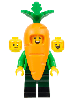 Carrot Mascot, Series 24 (Minifigure Only without Stand and Accessories)