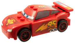 Lightning McQueen - Piston Cup Hood, Red and Black Wheels