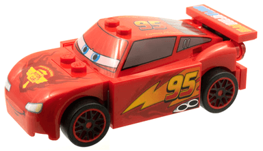 Lightning McQueen - Piston Cup Hood, Red and Black Wheels