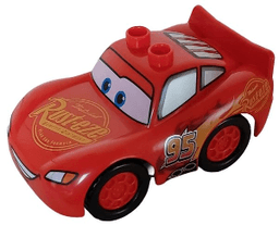Duplo Lightning McQueen - Rust-eze Hood, Treaded Tires, Low Front Window