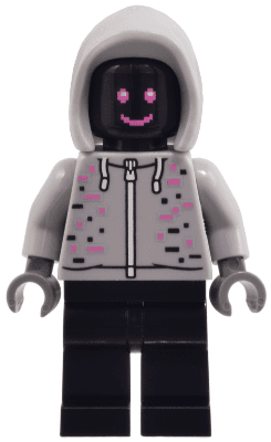 Robot World DJ - Light Bluish Gray Hoodie, Black Legs