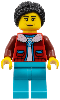 Arctic Explorer - Female, Red Jacket over White Shirt, Medium Azure Legs, Black Hair