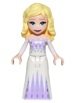 Elsa - White and Lavender Dress