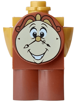 Cogsworth - Printed Face with Teeth, Log Profile Body
