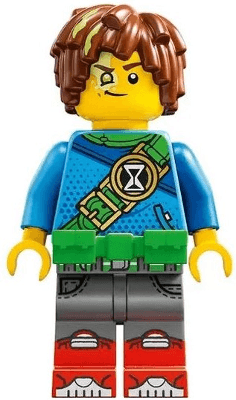 Mateo - Dark Azure Robe, Bright Green Utility Belt