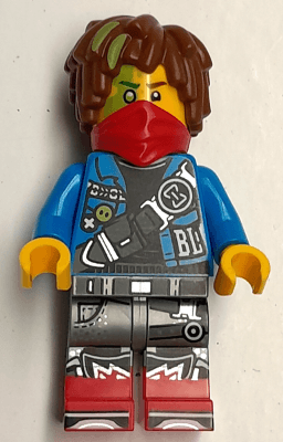 Mateo - Dark Azure Jacket, Red Bandana