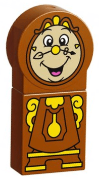 Duplo Figure, Disney Princess, Cogsworth with Yellow Pendulum