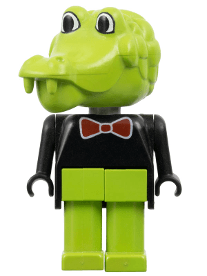 Fabuland Crocodile - Clive Crocodile, Red Bow Tie