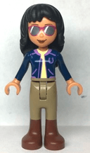 Friends Savannah - Dark Blue Jacket, Dark Tan Riding Pants, Reddish Brown Boots