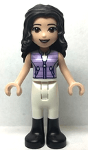 Friends Emma - Lavender Vest, White Trousers with Black Boots