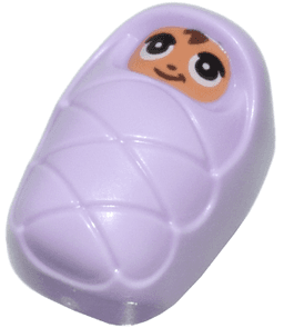 Baby / Infant - with Stud Holder on Back with Smiling Face, Large Eyes and Hair Pattern (Baby Jayson / Eman) (6469473)