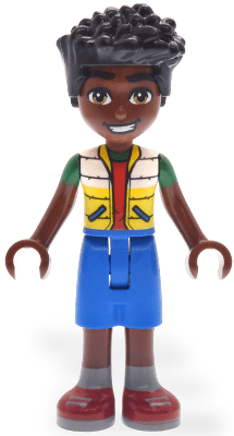 Friends Zac - White and Yellow Jacket, Blue Shorts, Red Shoes