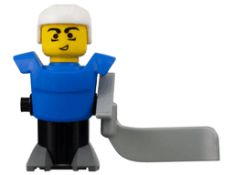 McDonald's Sports Hockey Player - Blue Torso and Black Base without Stickers