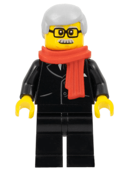 Mayor, Lion Dance, Red Scarf, Black Suit