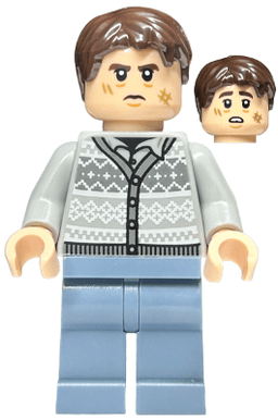 Neville Longbottom - Fair Isle Sweater, Sand Blue Legs