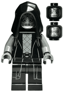 Death Eater - Black Hood, Dark Bluish Gray Arms, Double Cheek Lines / Squinting Eyes