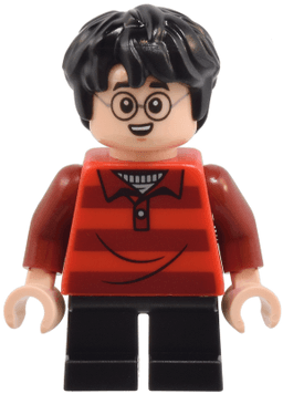 Harry Potter - Red Striped Sweater, Black Short Legs
