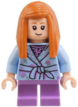 Ginny Weasley - Bright Light Blue Dressing Gown, Medium Lavender Short Legs