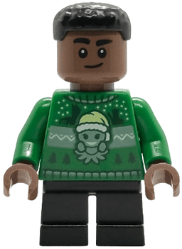 Blaise Zabini - Green Holiday Sweater, Black Short Legs