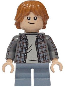 Ron Weasley - Plaid Shirt, Printed Arms, Sand Blue Short Legs