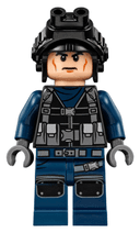 ACU Guard - Male, Black Aviator Cap with Black Night Vision Goggles, Light Nougat Head