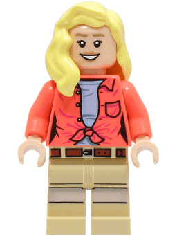 Dr. Ellie Sattler - Coral Shirt, Hair over Shoulder