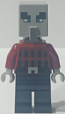 Illager (Pillager) - Narrow Eyes, Dark Bluish Gray Neck Bracket