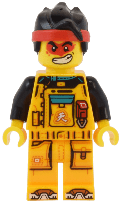 Monkie Kid - Bright Light Orange Racing Suit