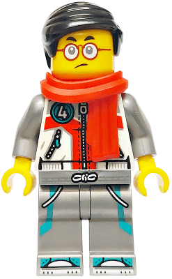 Mr. Tang - White Jacket, Flat Silver Legs
