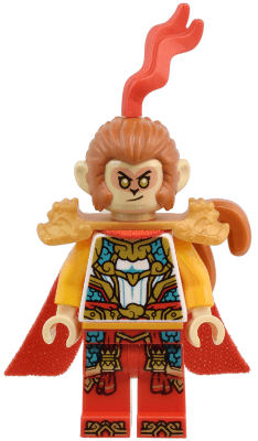 Monkey King - Pearl Gold Shoulder Armor with Dragon Heads