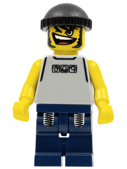 Basketball Street Player, Light Gray Torso and Dark Blue Legs