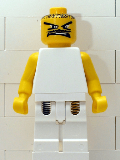 NBA Player White Torso, White Legs #4