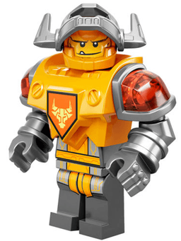 Axl - Flat Silver Visor, Bright Light Orange Torso (Battle Suit Axl)