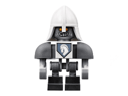 Lance Bot - Dark Bluish Gray Shoulders, White Helmet