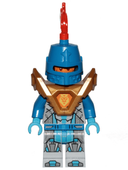 Royal Soldier / King's Guard - Blue Helmet with Eye Slit, Pearl Gold Armor