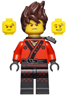 Kai - The LEGO Ninjago Movie, Hair, Pearl Dark Gray Scabbard